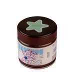 Kuma Dark Roast Hojicha tin by xundays with a mint star lid and illustrated label