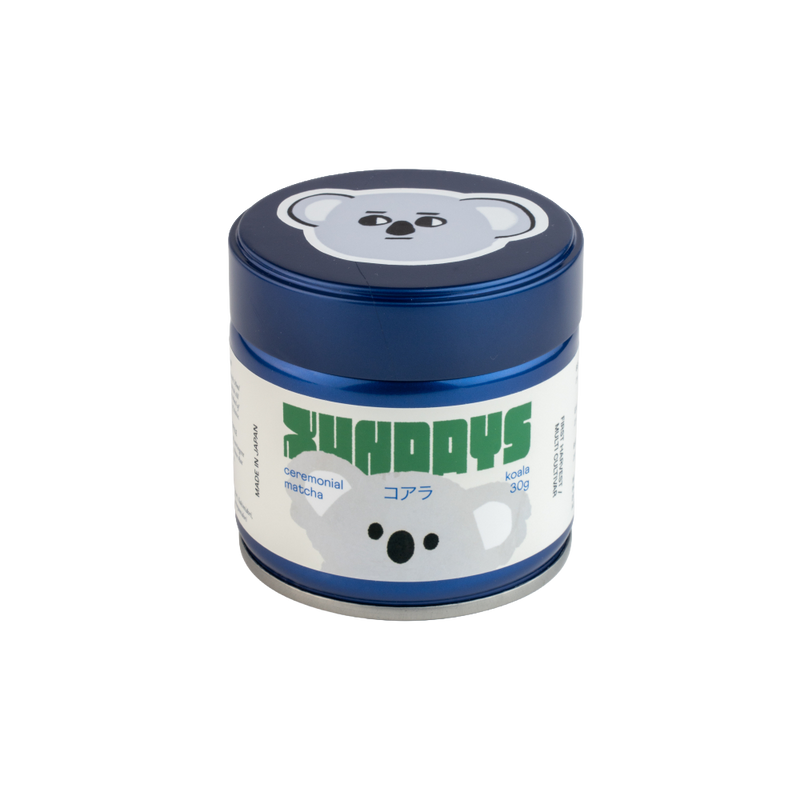 Koala Matcha tin by xundays – floral multi-cultivar matcha powder