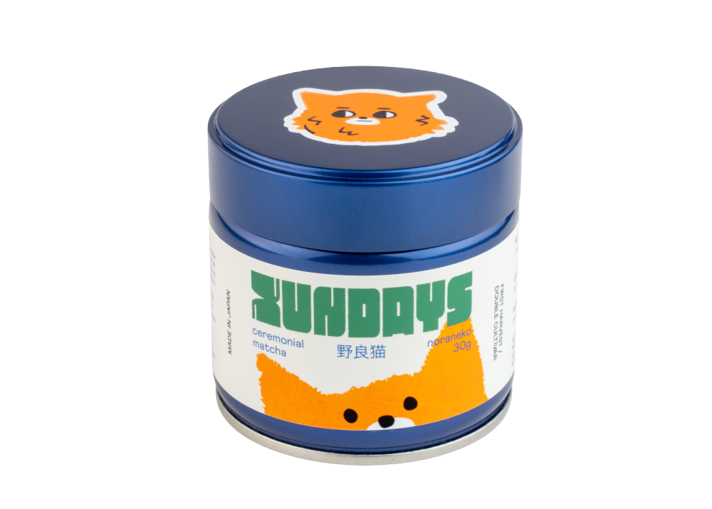 Noraneko Matcha tin by xundays – bold Uji matcha powder