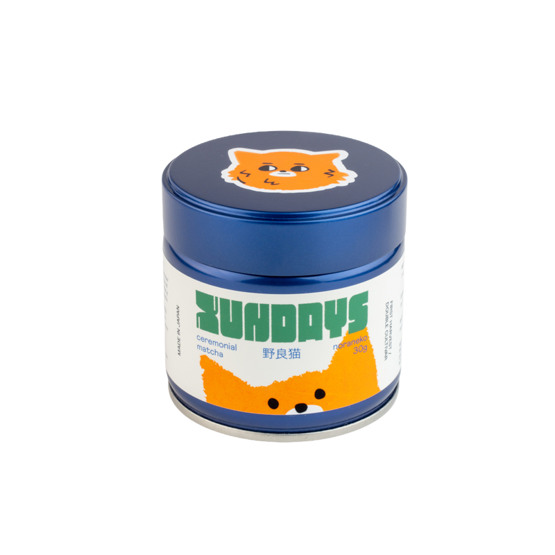 Noraneko Matcha tin by xundays – bold Uji matcha powder